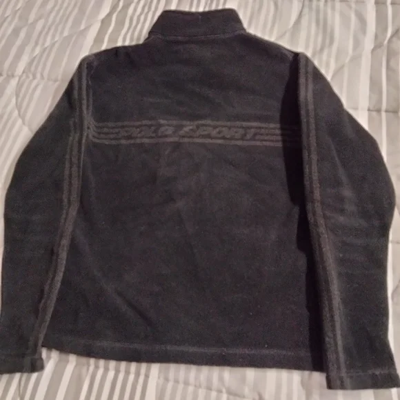 Polo Sport Ralph Lauren Full Zip Up Black Fleece Jacket Men's Small - Picture 3 of 3